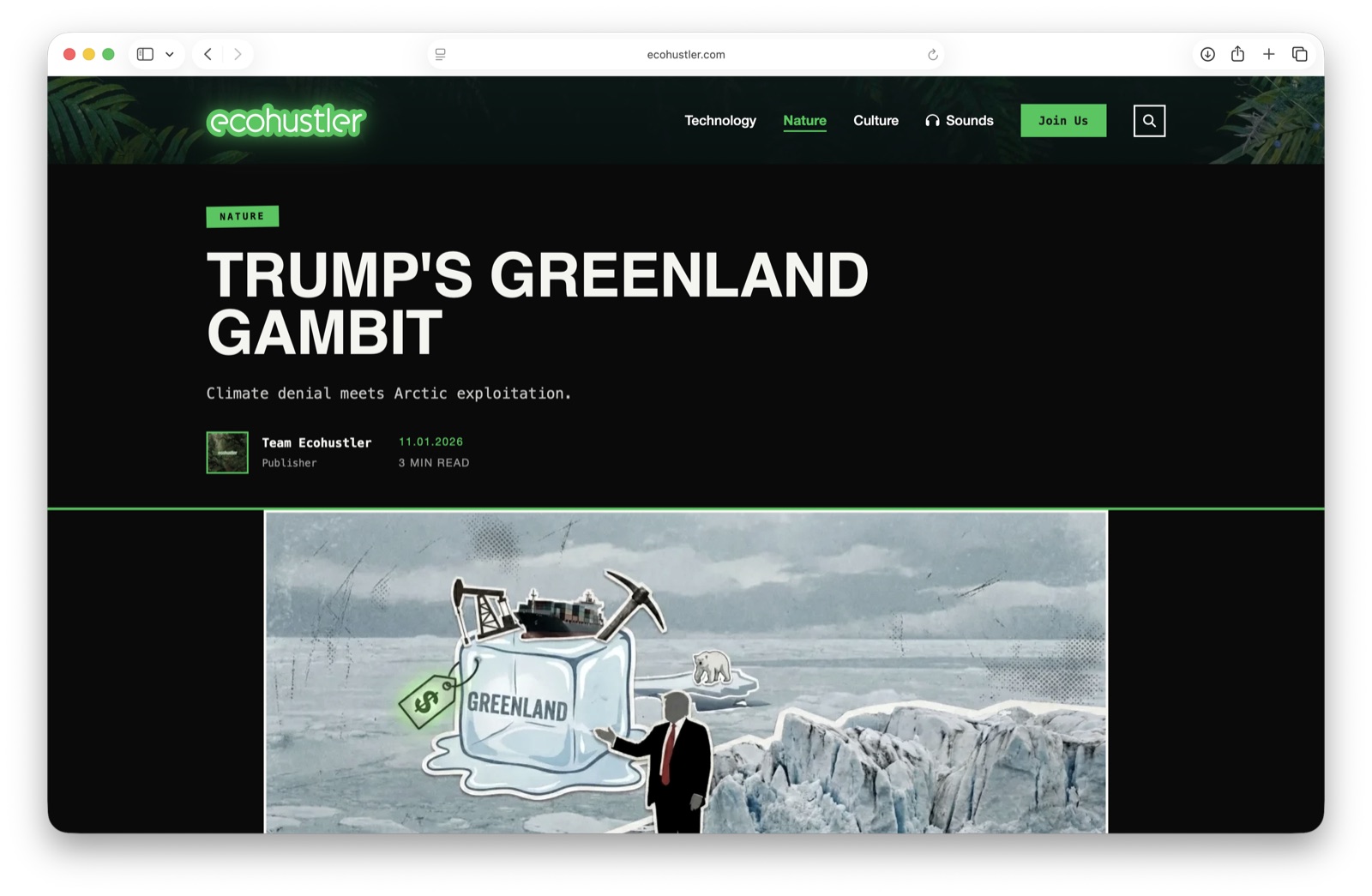 An Ecohustler Nature dispatch on ecohustler.com